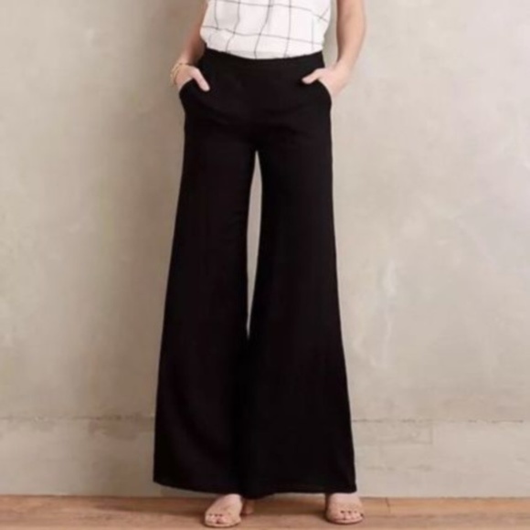 Anthropologie Pants - Anthropologie Elevenses Black Wide Leg Pant